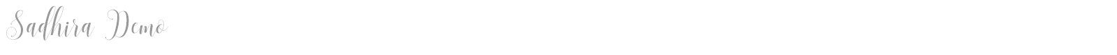 Sadhira font preview